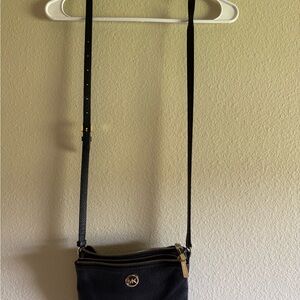Michael Kors Black and Gold Crossbody Bag